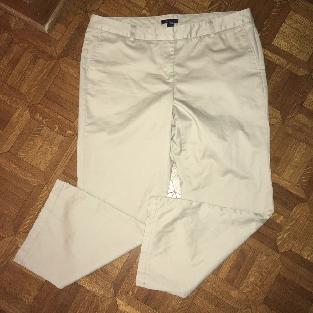 Lands End Women's Pants Khaki 16 Flat